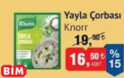 KNORR YAYLA ÇORBASI